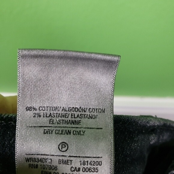 Hudson Black Mini Skirt Acid Silver Glitter Wash Size 25 - Picture 8 of 10